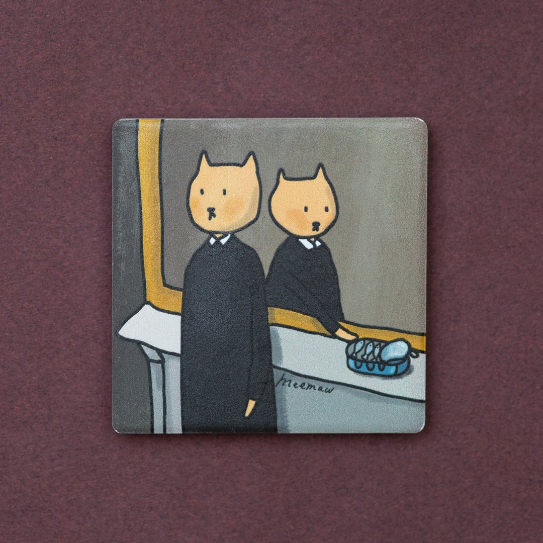 无法复制的猫陶瓷磁铁 - 冰箱贴/磁贴 - 陶 多色