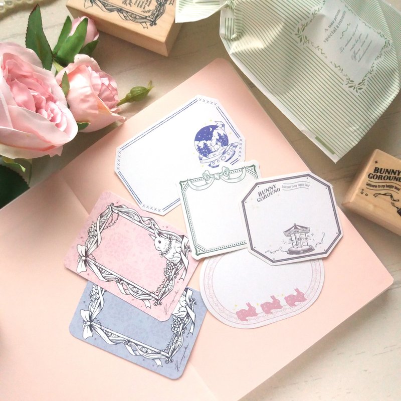 兔兔标签纸品组 - 贴纸 - 纸 