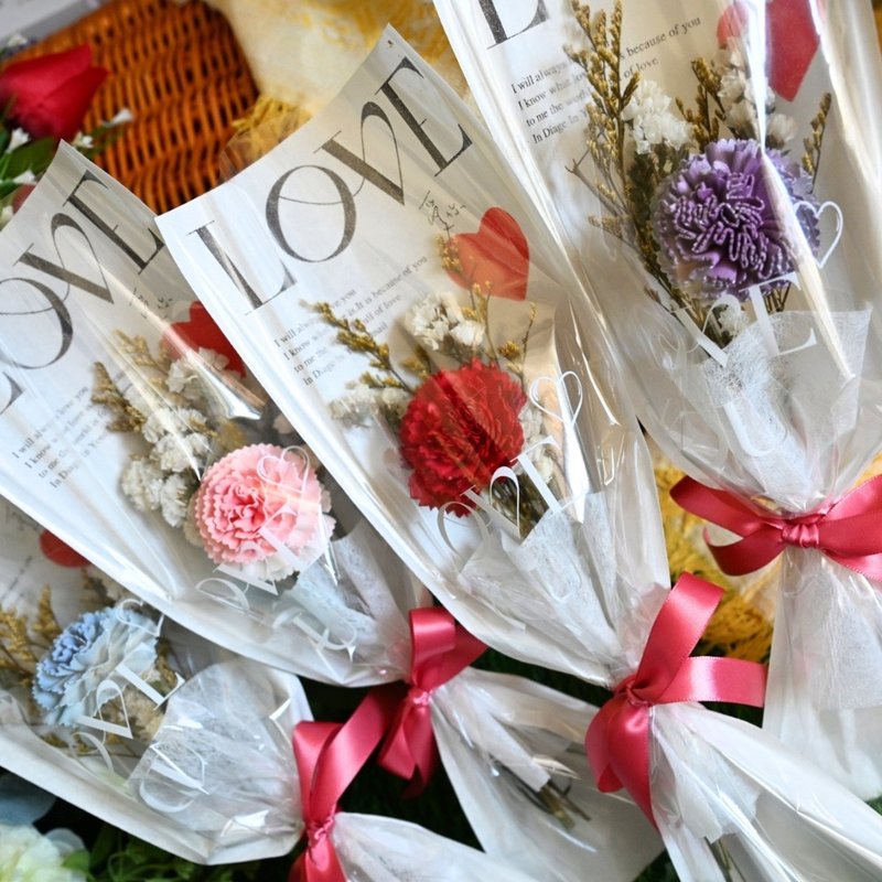 【母亲节花束】单支扩香花 康乃馨 - 干燥花/捧花 - 植物．花 多色