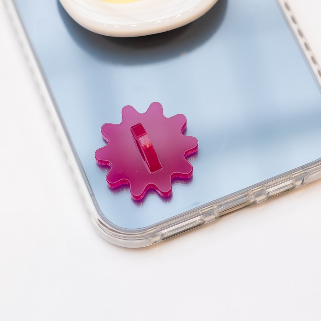 Phone Buckle - Pink - 手机壳/手机套 - 压克力 粉红色