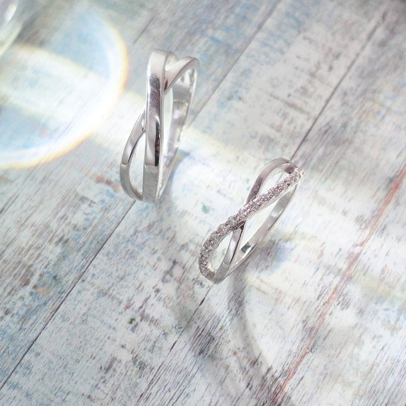 【比法一生】纯银情侣对戒—特别 纯银925手作饰品 - 对戒 - 银 银色