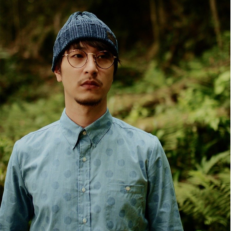 日本水玉点点印花面料牛津衬衫 - 男装衬衫 - 棉．麻 蓝色