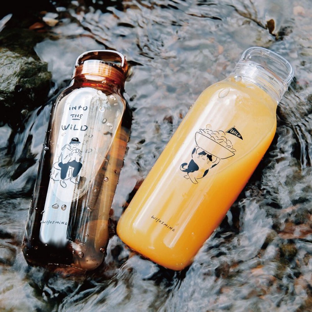 日本KINTO WHOSMiNG 联名 WATER BOTTLE轻水瓶500ml / 共2色 - 其他杯子 - 塑料 