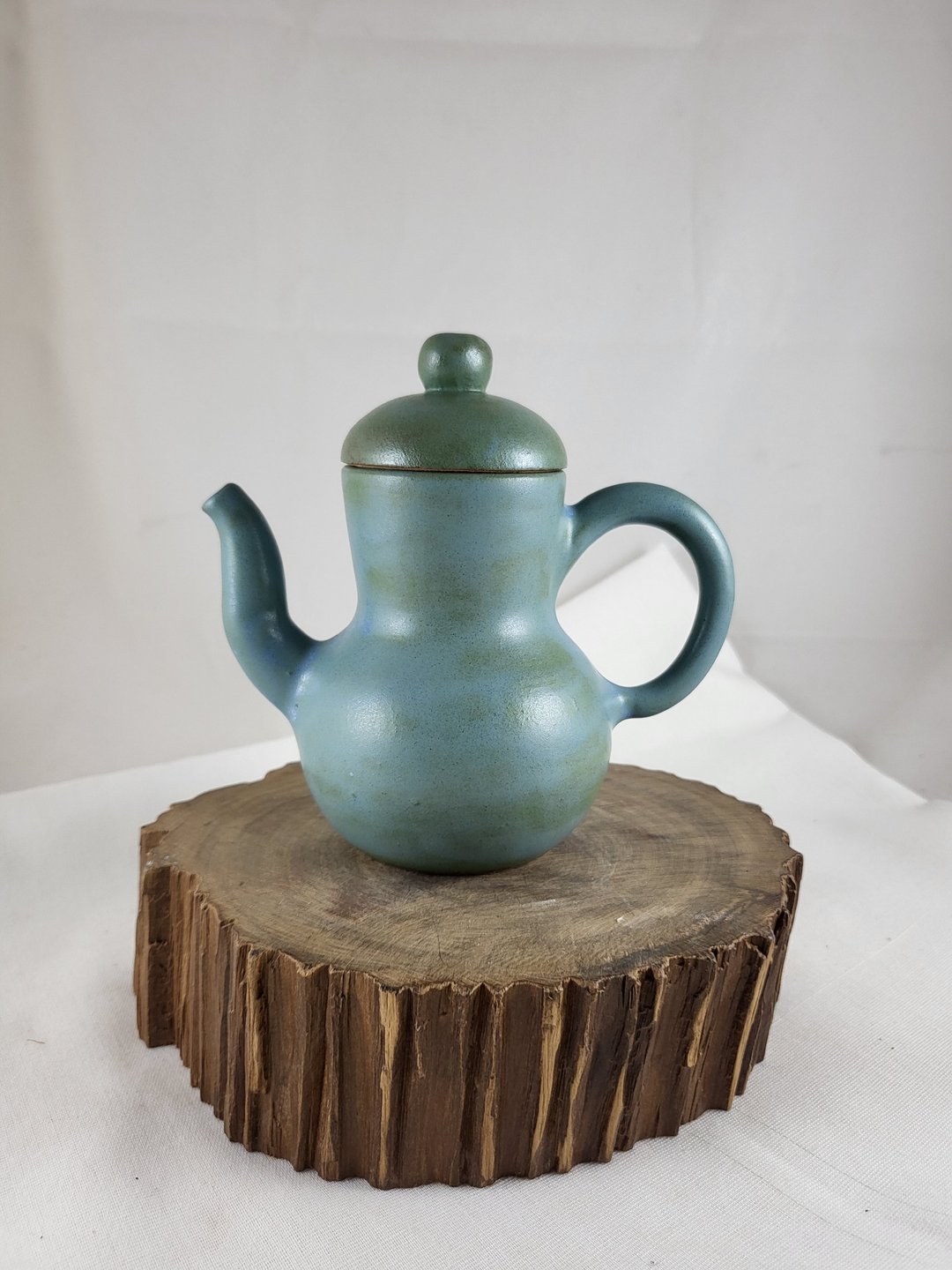 土耳其蓝釉手工思亭壶 - 茶具/茶杯 - 陶 蓝色