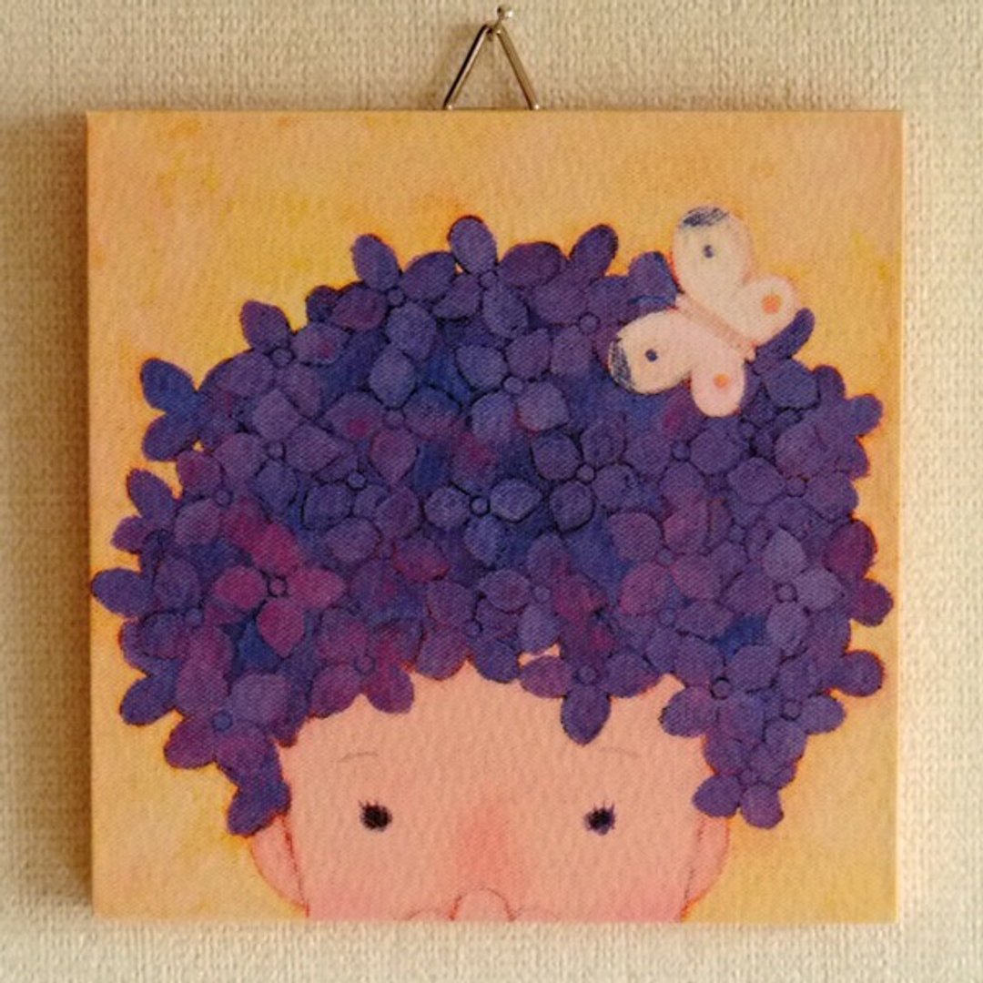 Mini panel No.35 / Hydrangea Afro - 海报/装饰画/版画 - 纸 多色