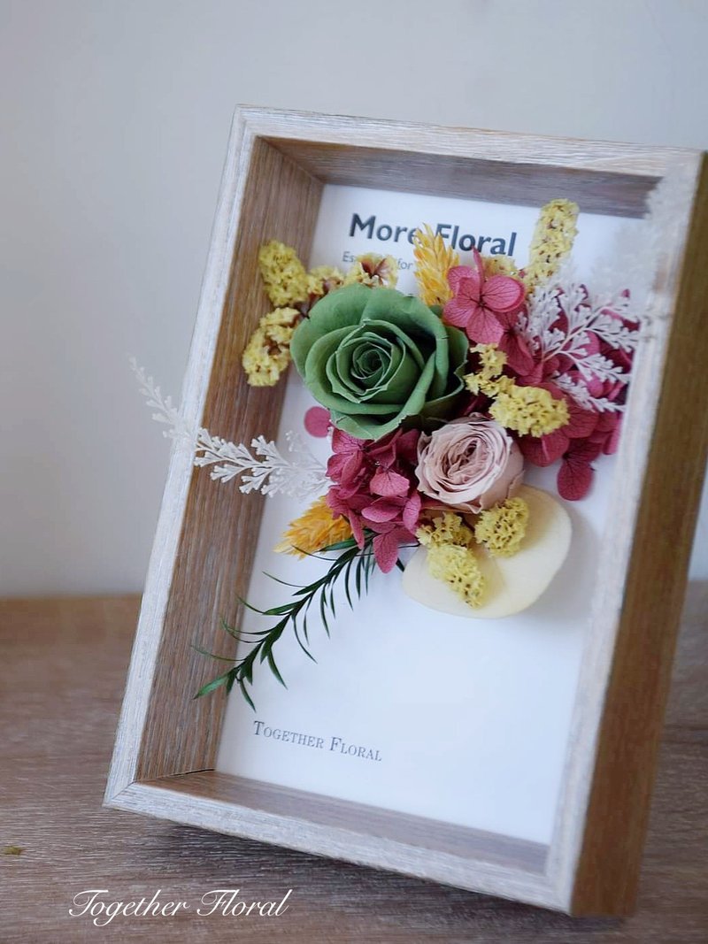 永生花桌框壁饰 艺术花卡 - 干燥花/捧花 - 植物．花 