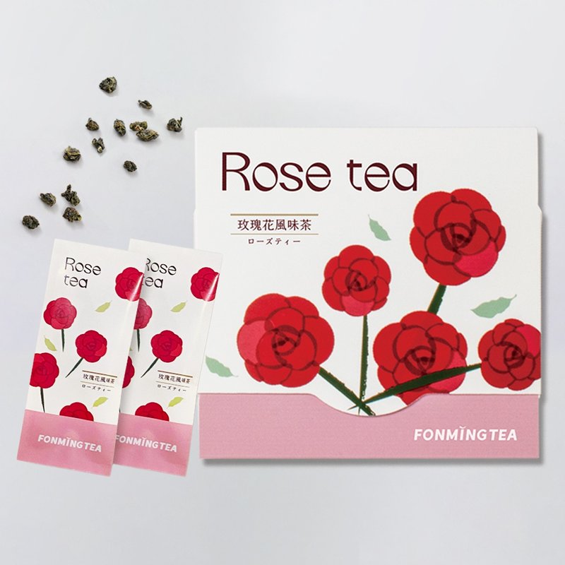 玫瑰风味乌龙茶 ROSE OOLONG TEA 原片茶叶定量6入 ESG设计纸盒 - 茶 - 其他材质 