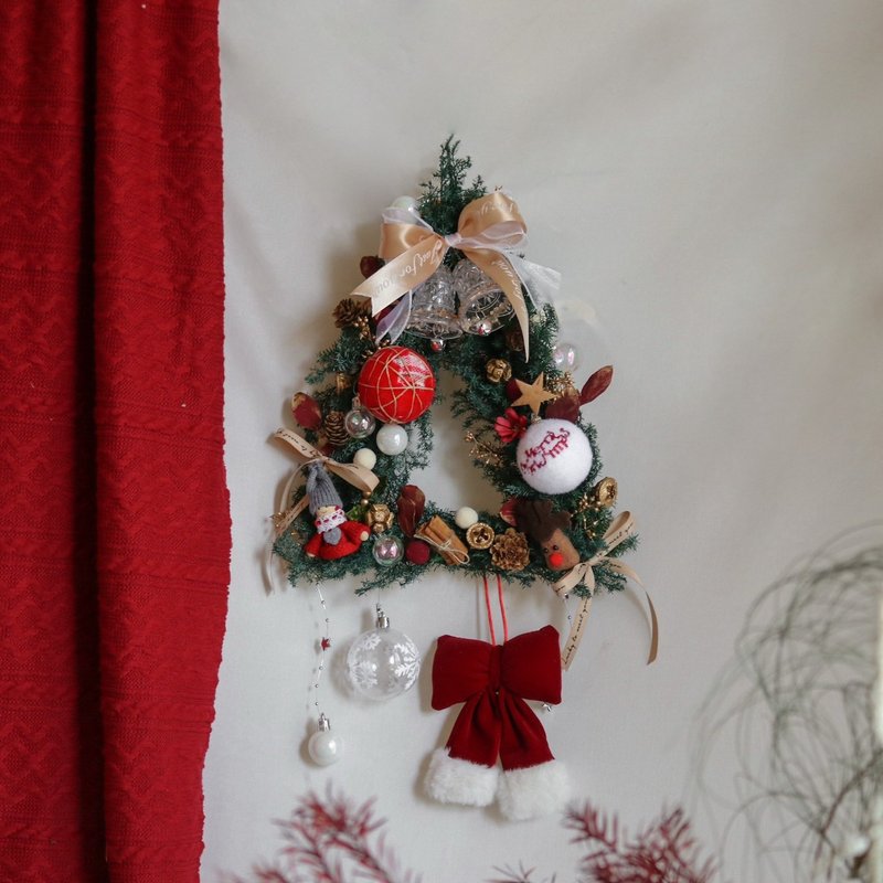 【遇见恒久】时光的信件日本进口永生不凋雪松圣诞挂饰 - 干燥花/捧花 - 植物．花 