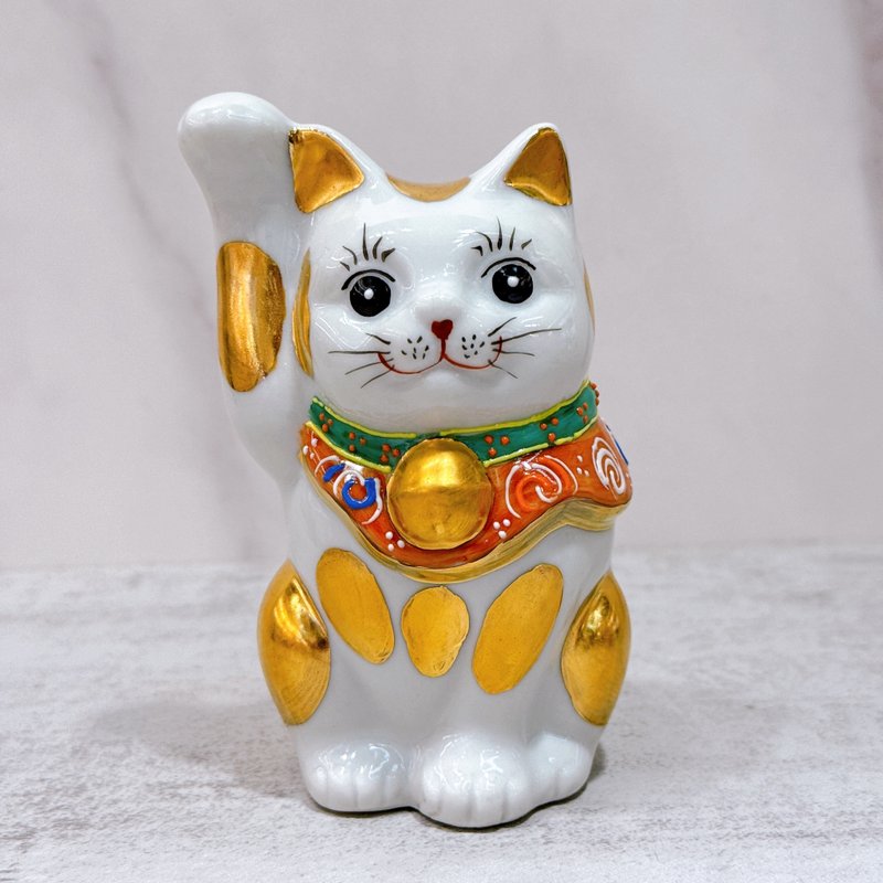 【彩境金福】日本九谷烧招财猫 | 金盛 - 摆饰 - 瓷 白色