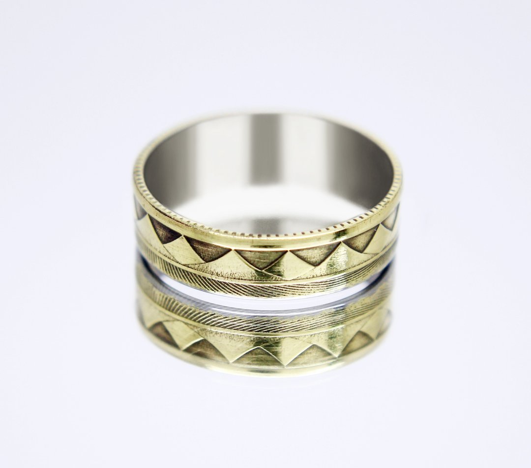 Armenia Coin Ring 50 dram 2003 coin rings for men coin rings for women - 戒指 - 其他金属 