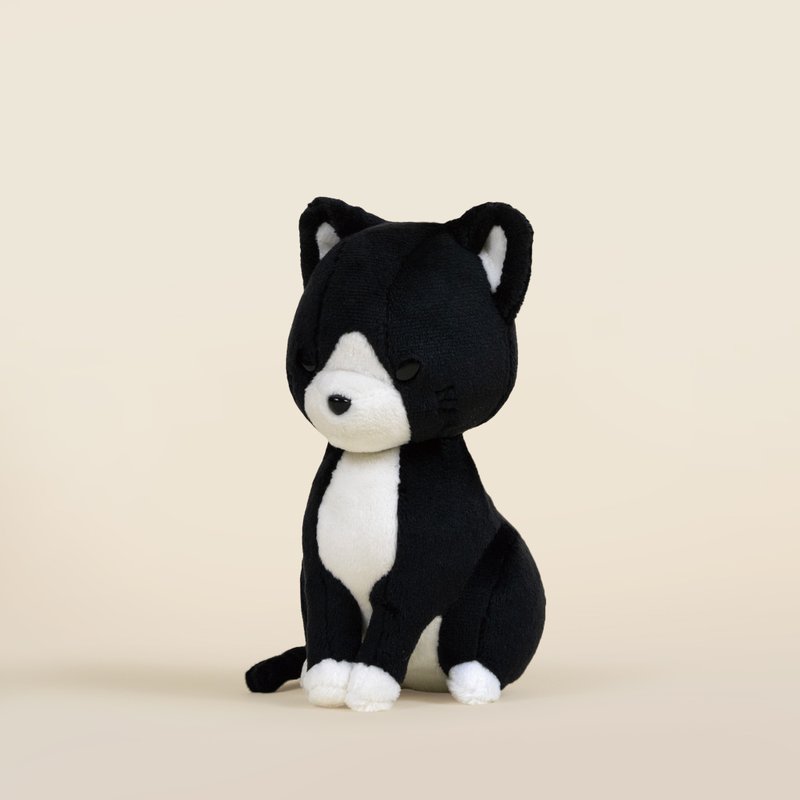 Mini Bellzi |  Tuxi 小黑白猫玩偶 (新款) - 玩偶/公仔 - 其他人造纤维 黑色