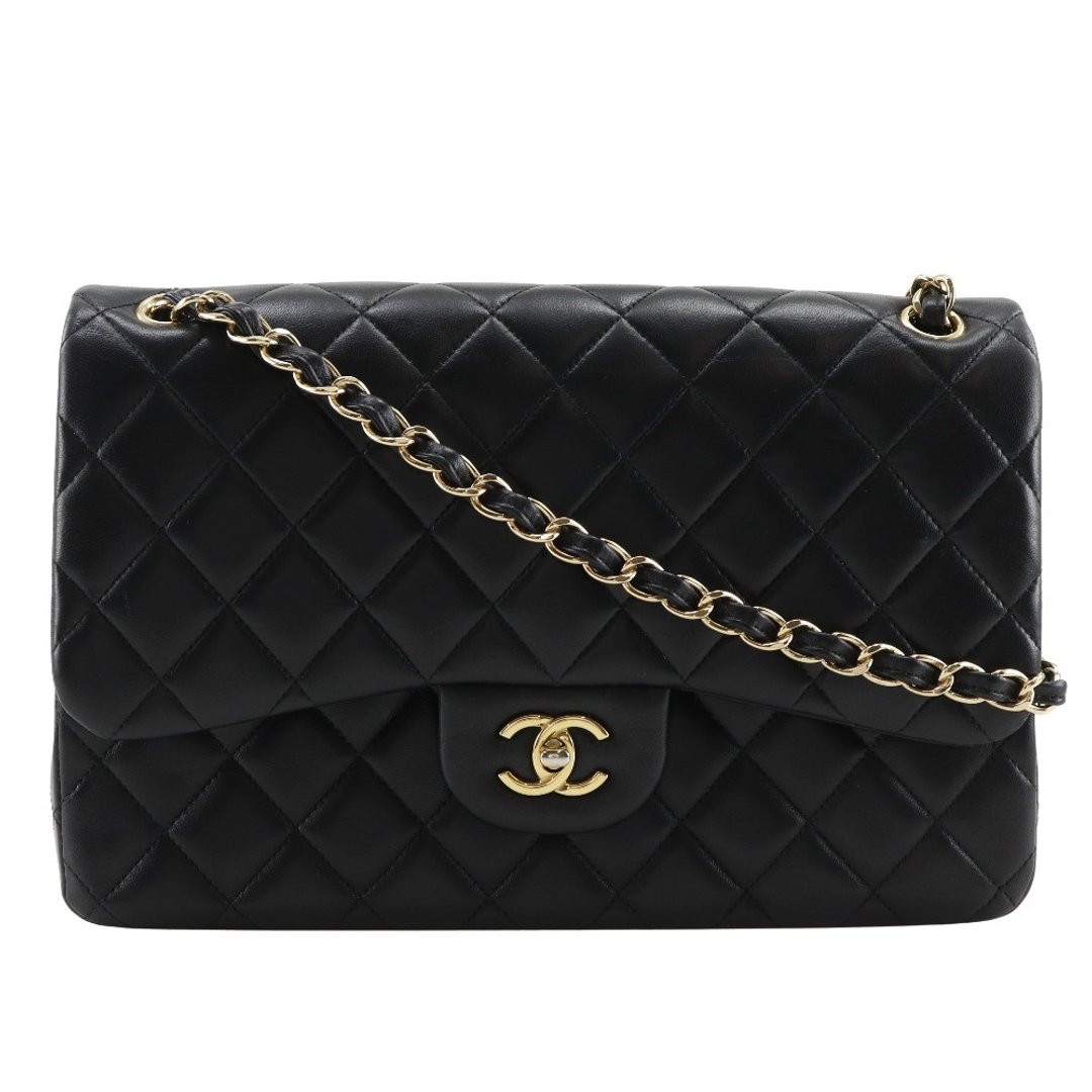 【日本直送】 CHANEL Maxi Classic Flap 30 肩背包 Classic Large 双盖链条肩背包 A58600 羊皮 黑色 【二手品】 - 侧背包/斜挎包 - 真皮 黑色