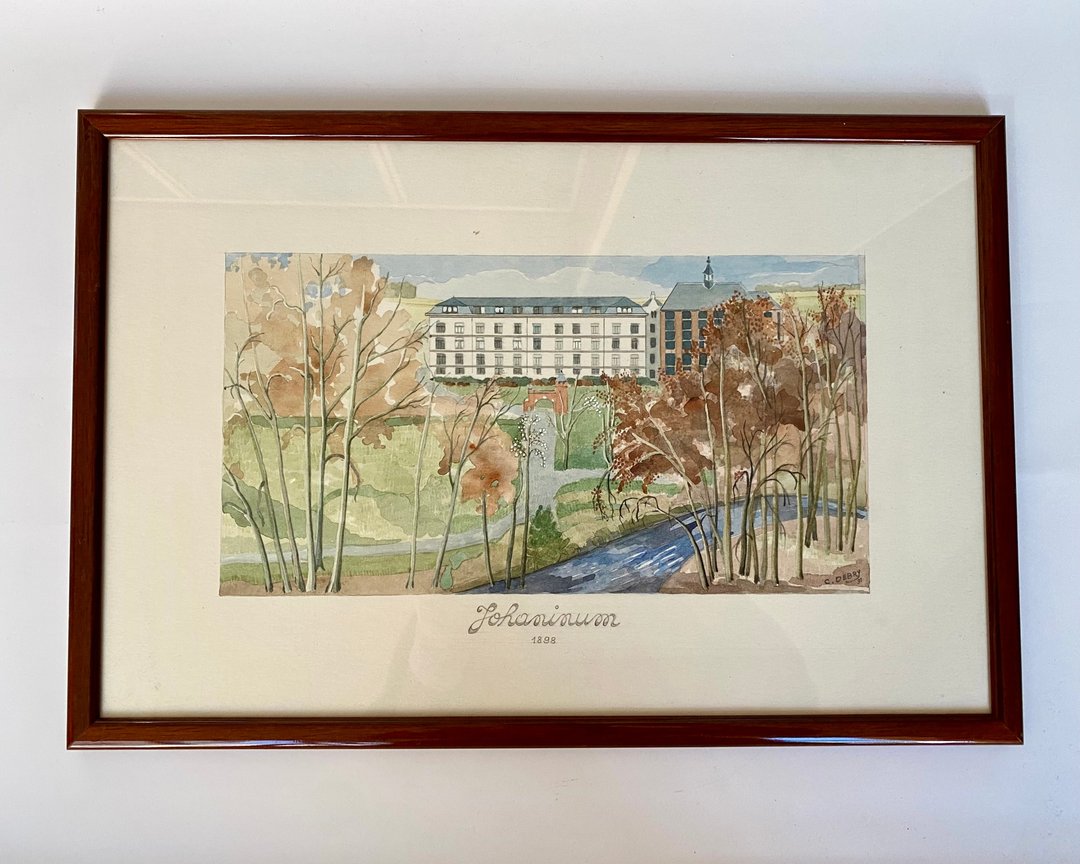 墙面装饰 复古 C. Eder 印刷水彩画 比利时 1970 年代 C. Eder 水 - 墙贴/壁贴 - 其他材质 多色