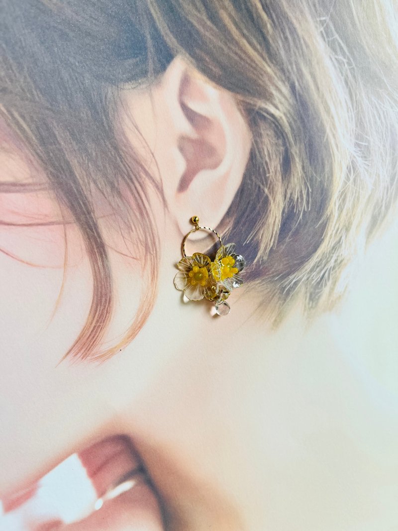 新品上市 绣球花 【Pinkoi 实体活动预购商品】 - 耳环/耳夹 - 其他金属 
