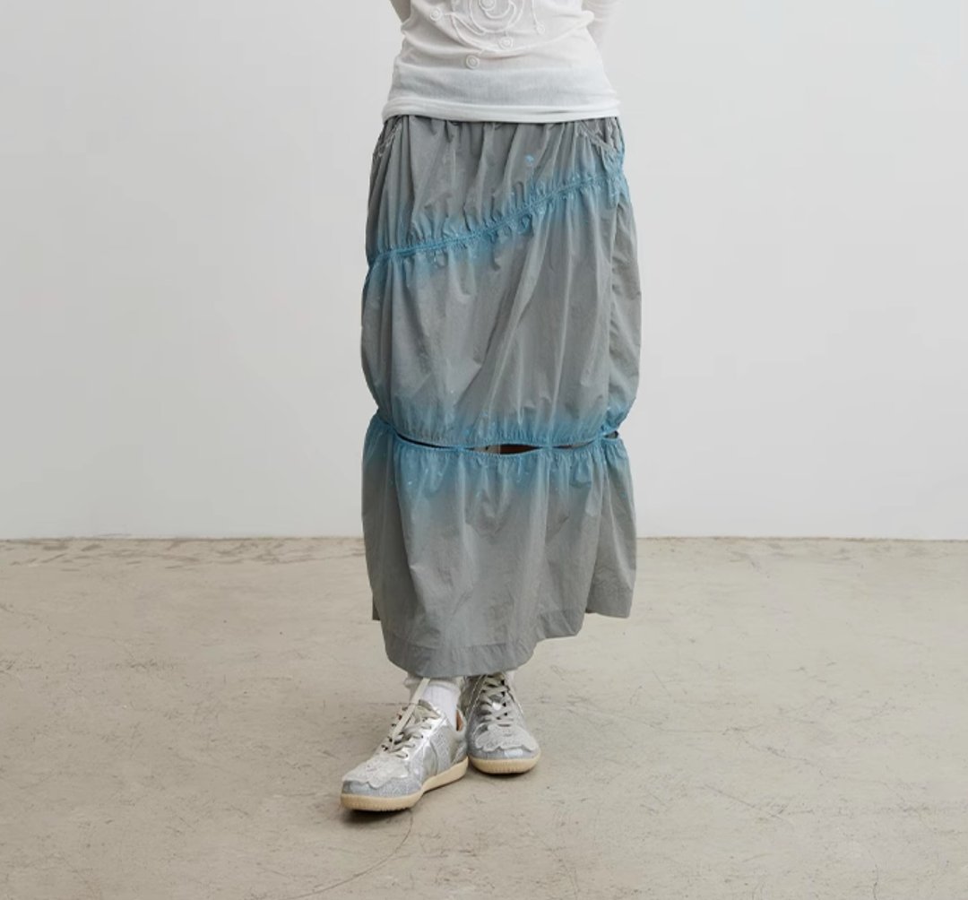 Tent Skirt 喷色帐篷半身裙 - 裙子 - 其他材质 蓝色