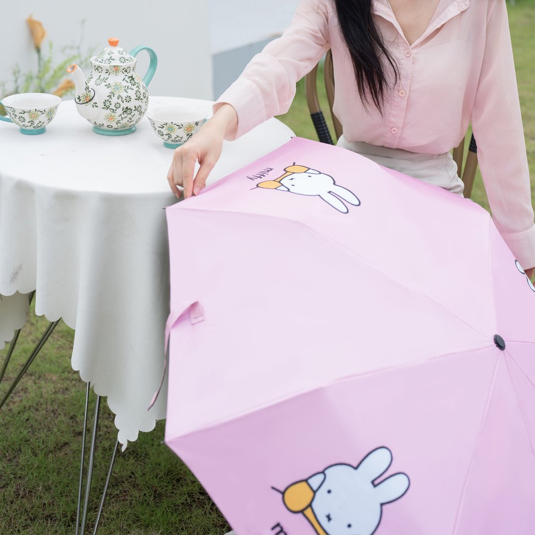 【Dabrella x miffy】清新可爱仲夏粉遮光防晒防泼水晴雨两用伞 - 雨伞/雨衣 - 防水材质 