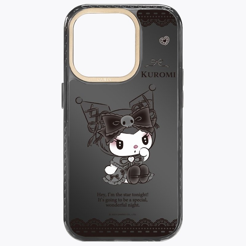 酷洛米 镜面蕾丝 磁吸版黑框 iPhone 16 15 14 13 Pro Max 防摔壳 - 手机壳/手机套 - 环保材料 黑色