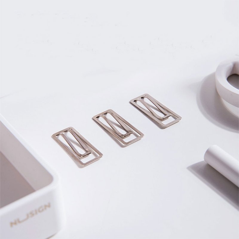 得力Deli NU SIGN回纹针-10支(NS106) - 文件夹/资料夹 - 其他金属 银色