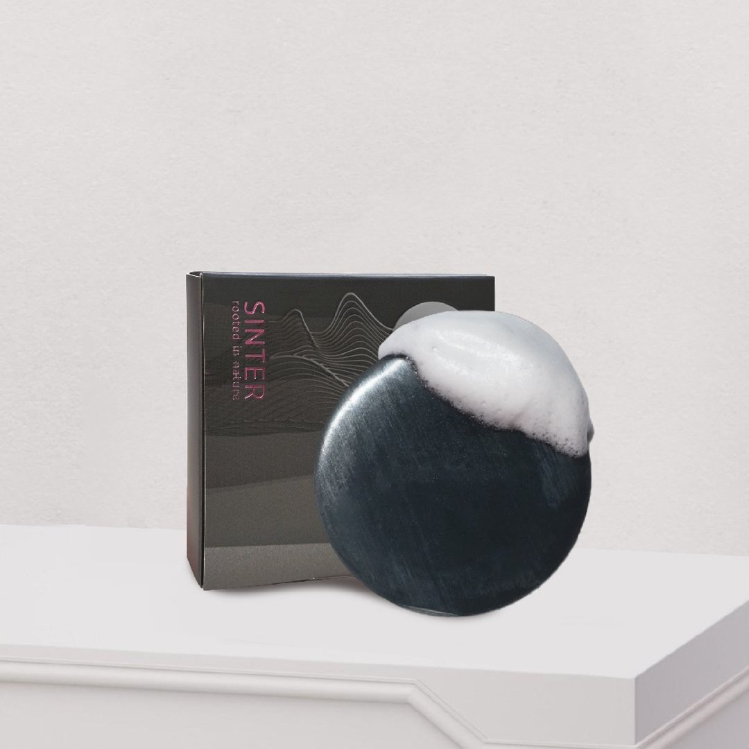 【SINTER 颜玺】温泉泥美肤皂 100g - 肥皂/手工皂 - 浓缩/萃取物 灰色