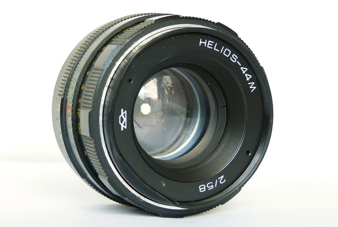 已测试 Helios-44m 2/58 镜头，适用于单眼相机 M42 介面 KMZ 苏联 Zenit - 相机 - 其他材质 黑色