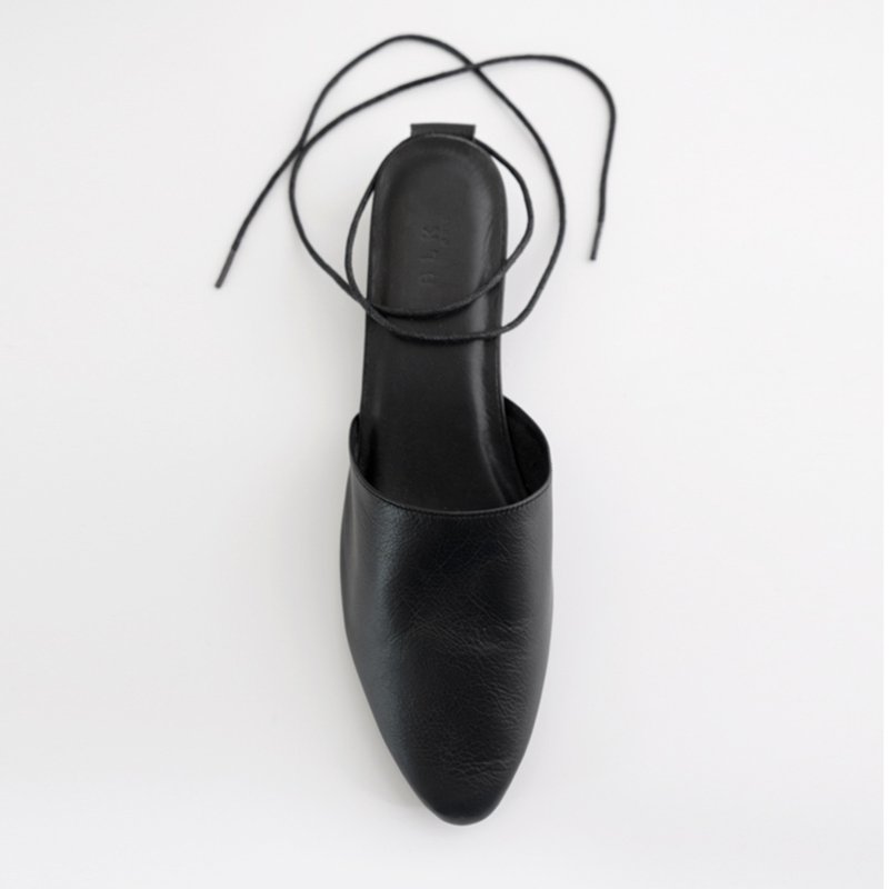 【BLK】Ease. Black (黑) - 高跟鞋 - 真皮 黑色