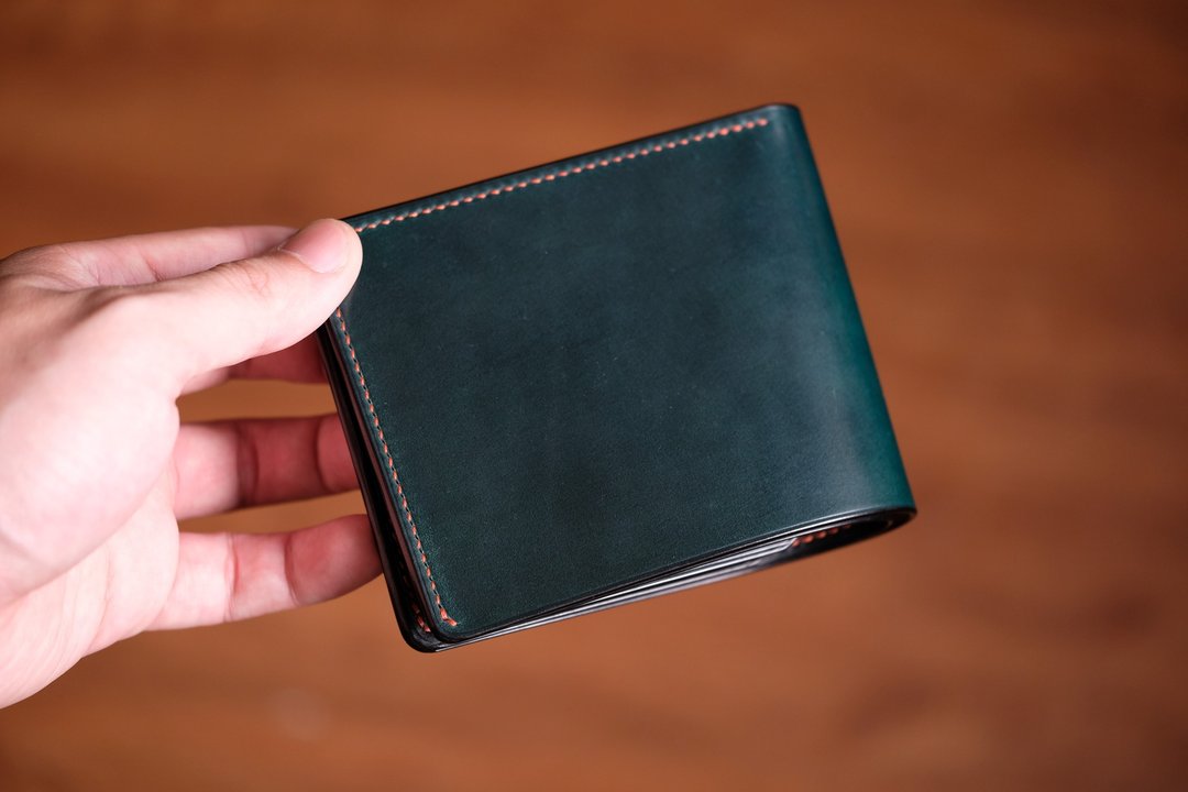 Mildy Hands - 皮夹 Horween shell cordovan / Buttero - 皮夹/钱包 - 真皮 绿色