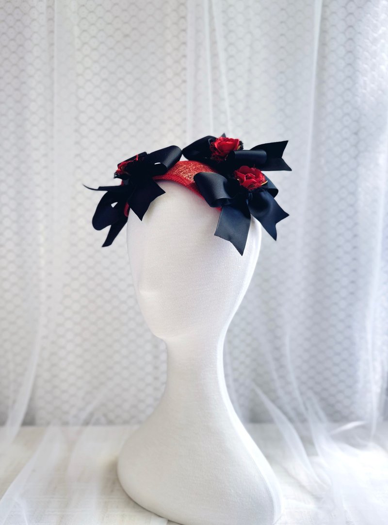 宇宙系列 手工布花头饰－Rosalind - 帽子 - 棉．麻 