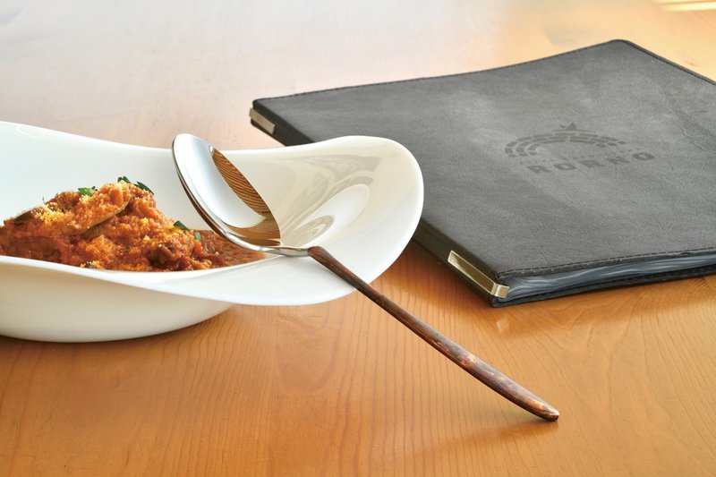 Minato Dessert spoon - 餐刀/叉/匙组合 - 不锈钢 咖啡色