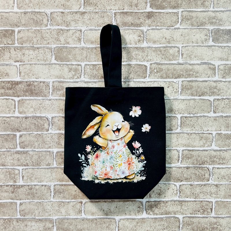 【手工制作】单面插图手提袋 – 可水洗 - 手提包/手提袋 - 棉．麻 多色