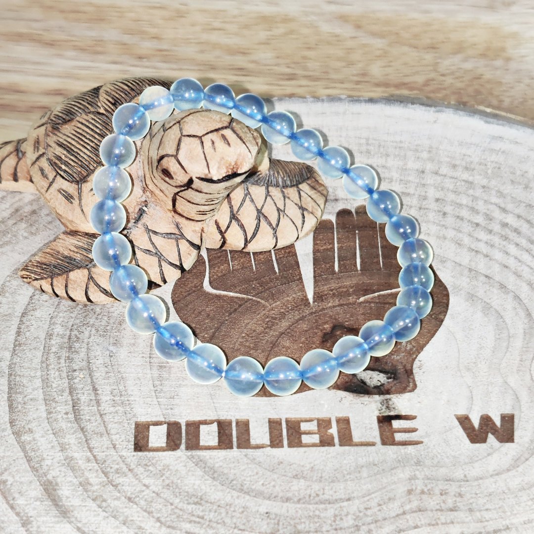 【订制品】海蓝宝石 巴西 6-14mm 天然水晶 - 手链/手环 - 水晶 