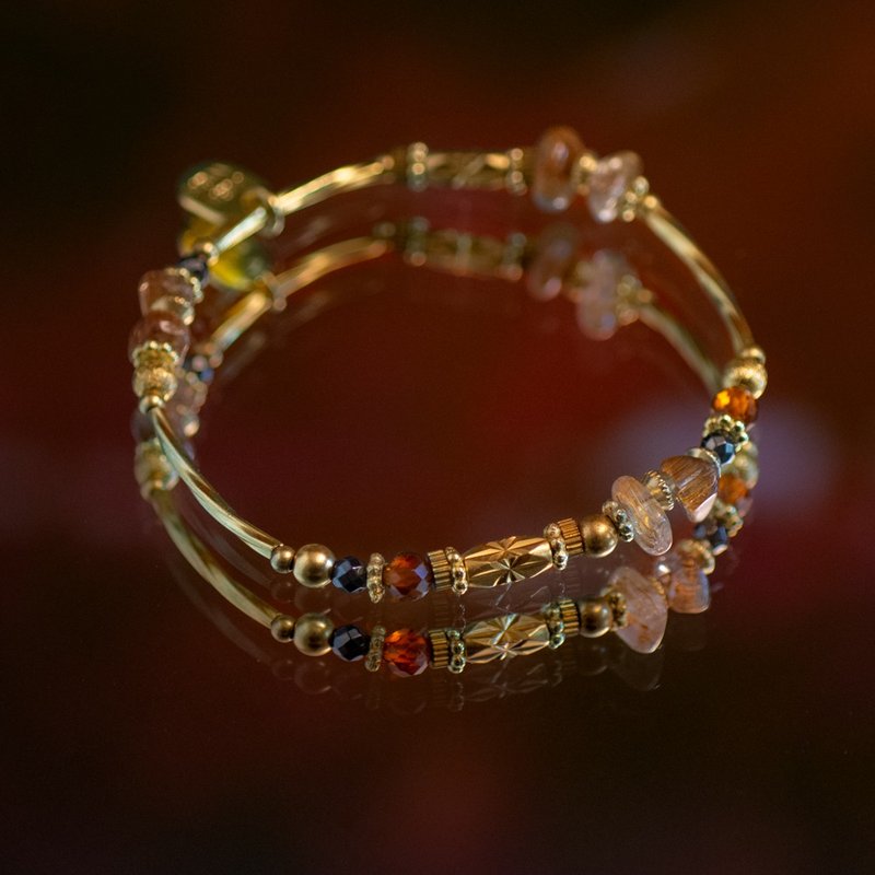 【狮子座】可可狮子心 l 黄水晶橙石榴手链 - 手链/手环 - 宝石 