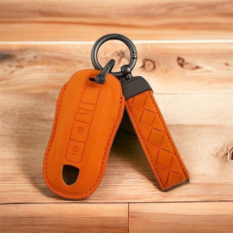 PORSCHE 991 911 718 GTS Macan Cayenne 保时捷 钥匙皮套 钥匙圈 - 钥匙链/钥匙包 - 真皮 