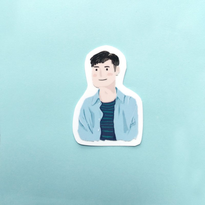 少年人像贴纸③ - 贴纸 - 纸 多色