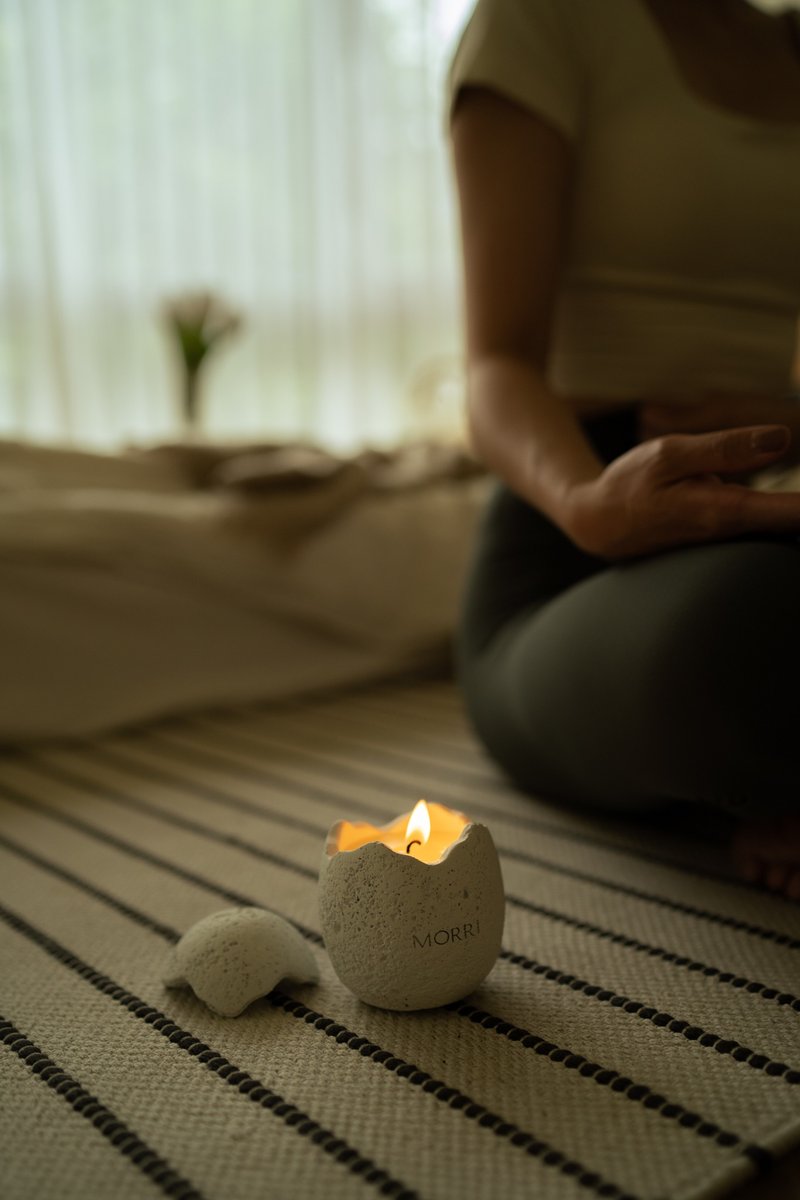 蛋壳系列 情绪香氛蜡烛 秘鲁圣木调 9pm - 蜡烛/烛台 - 精油 