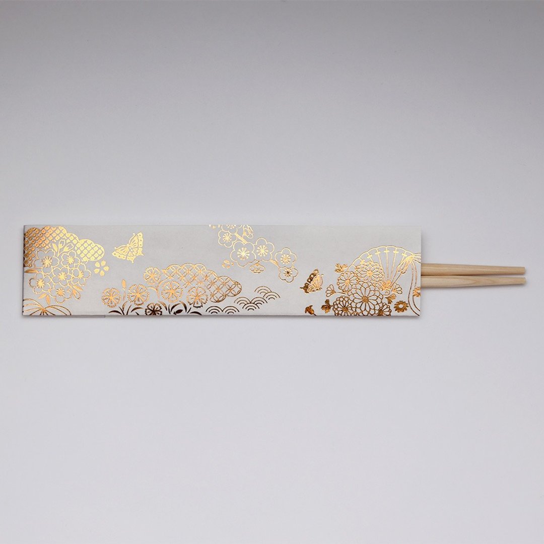 餐具 祝箸 花历 5双装 - 筷子/筷架 - 纸 金色