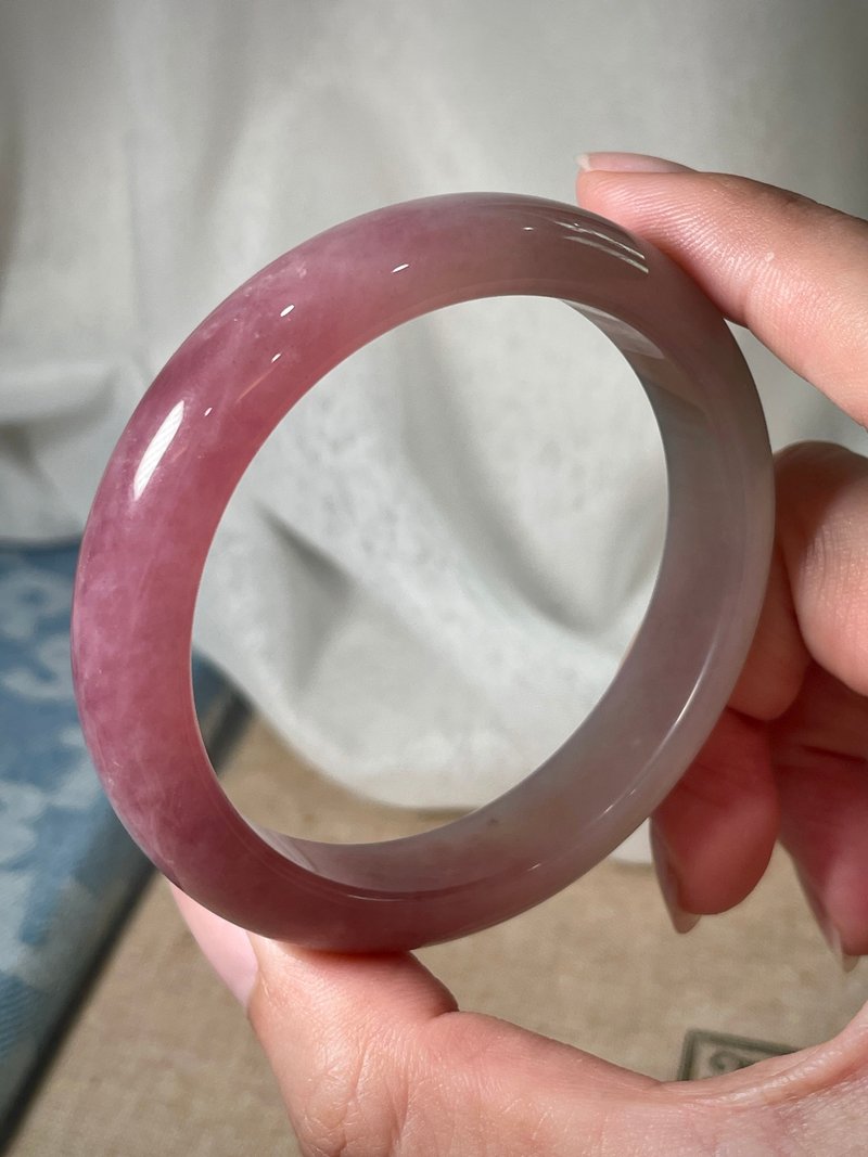 老矿紫马粉手镯_润体玉化料_依现货为主请私讯询问 - 手链/手环 - 水晶 粉红色