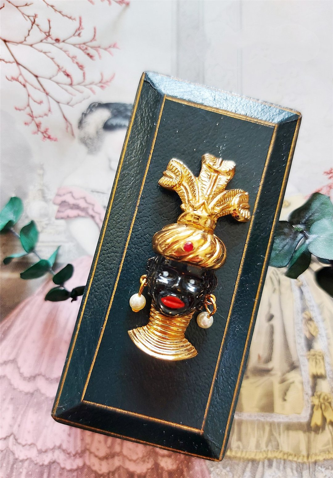 现货在台-Regal部落女王胸针【美国老件时尚珠宝】 - 胸针 - 其他金属 黑色