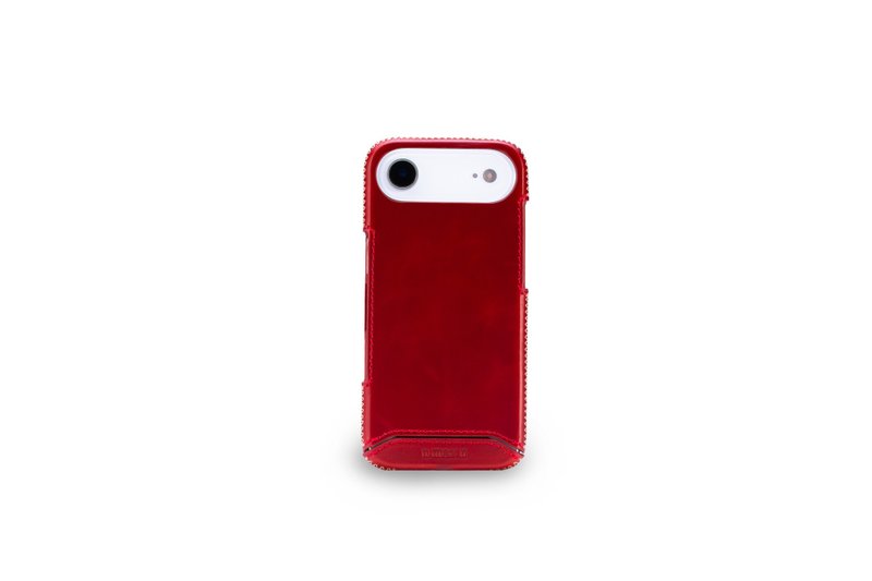 iPhone 17 Air 经典系列-磁吸手机皮套-辣椒红 - 手机壳/手机套 - 真皮 红色
