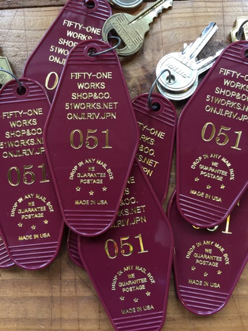 Limited Quantity MK51 Motel Key Key Holder Strap It is a selling price from one point. - 吊饰 - 塑料 