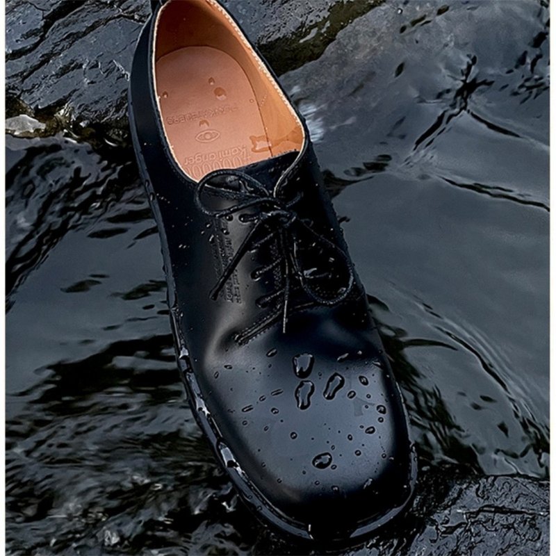 Plank Ateliers x Kami anger 聯名款 眼珠德比鞋 男女碼 35-42 - 男款皮鞋 - 真皮 黑色