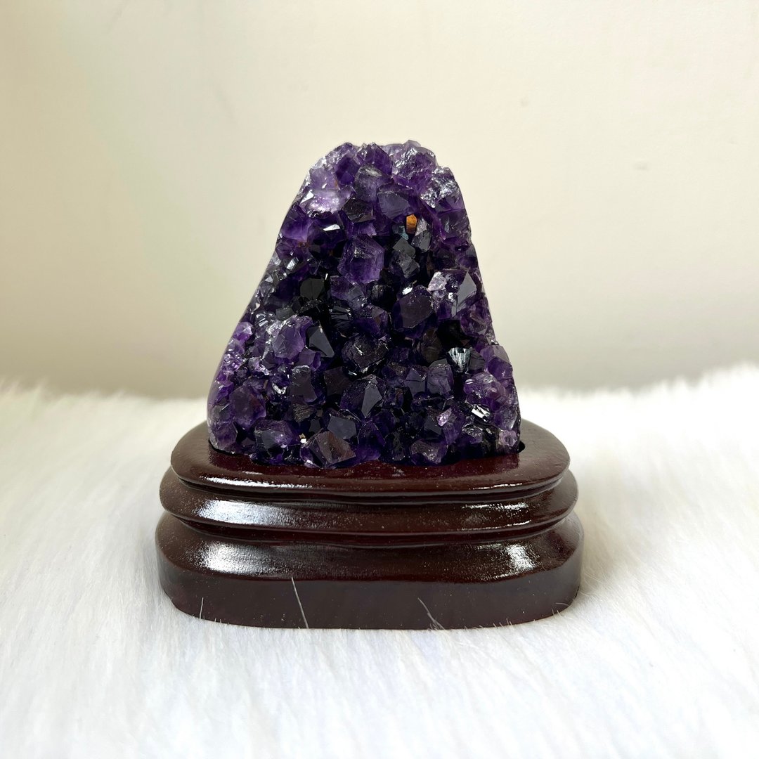 乌拉圭紫晶簇连订造底座 | 水晶 | 水晶簇 | 水晶摆件 - 摆饰 - 水晶 紫色