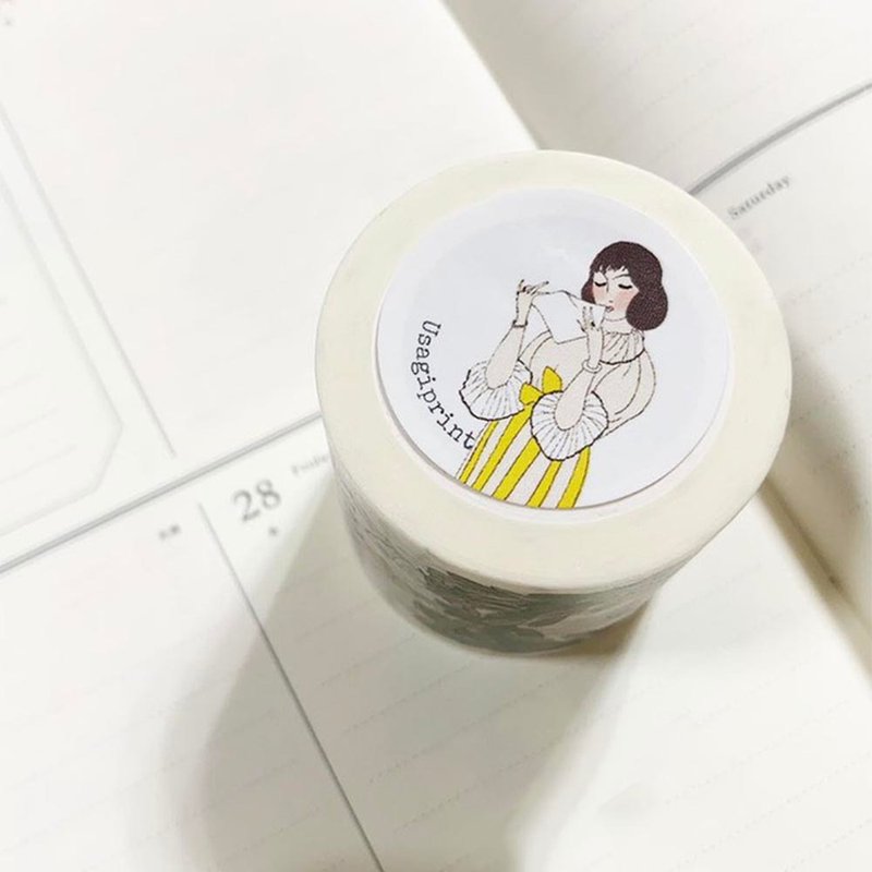 4cm 女孩纸胶带 18 - 纸胶带 - 纸 