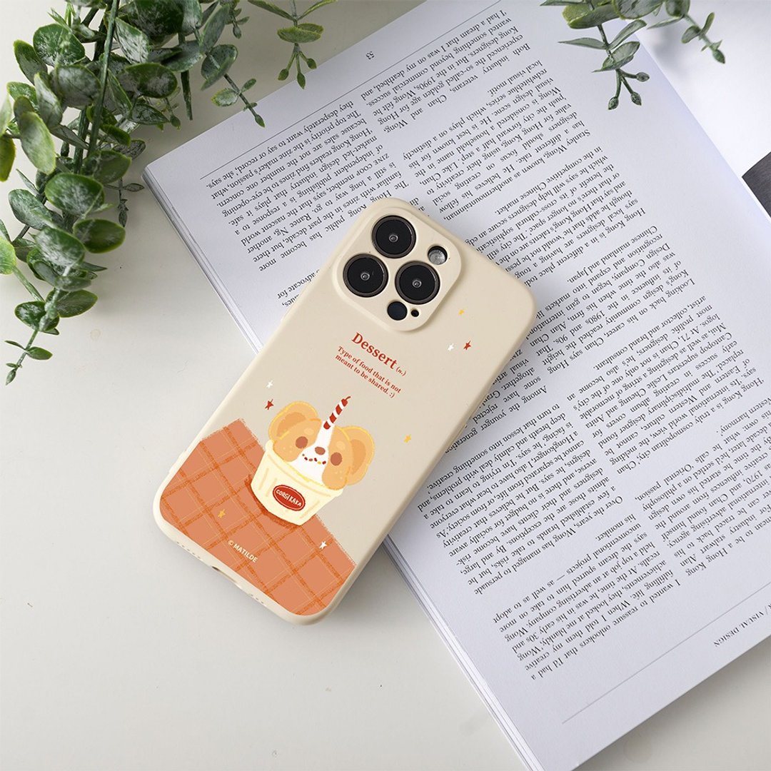 柯基犬卡卡好吃甜点全包iPhone手机壳 - 手机壳/手机套 - 硅胶 多色