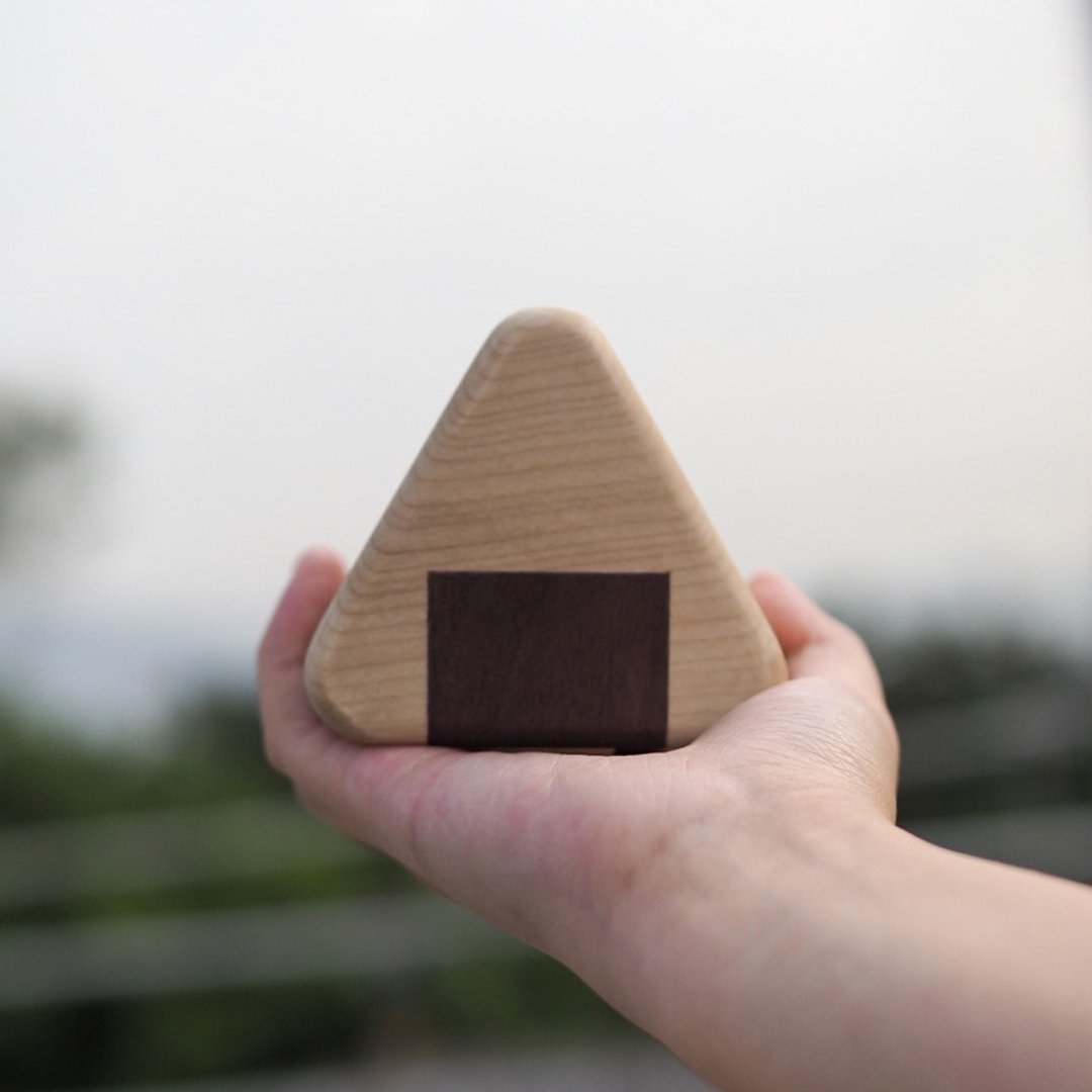 木制饭团菲林盒 Onigiri Film Box - 其他 - 木头 卡其色