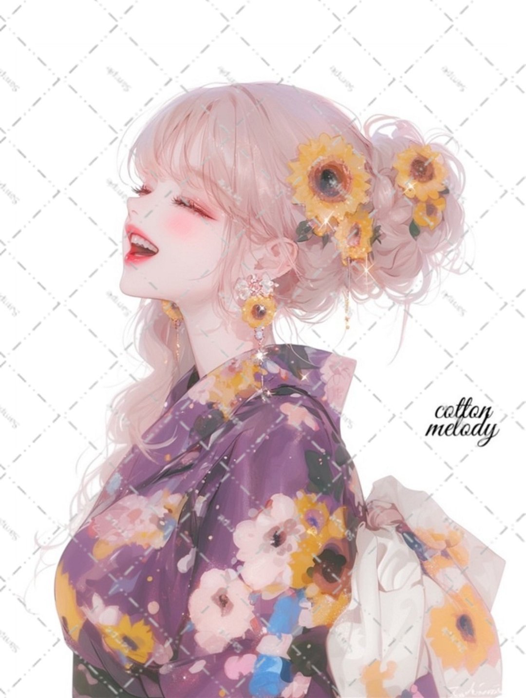 original sticker no.6153 人物贴纸 原创贴纸 人物贴纸 女孩贴纸 原创人物贴纸 - 贴纸 - 纸 