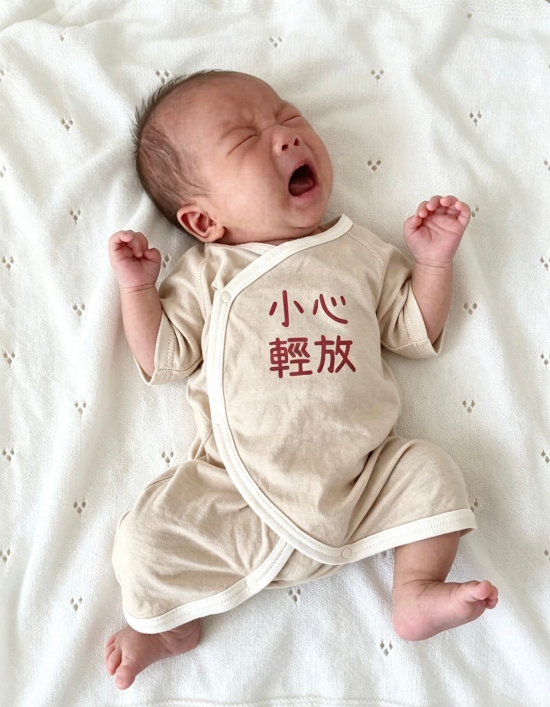 【可改字】小心轻放我的 BB! 日本新生儿护肚衫 - 满月礼盒 - 棉 