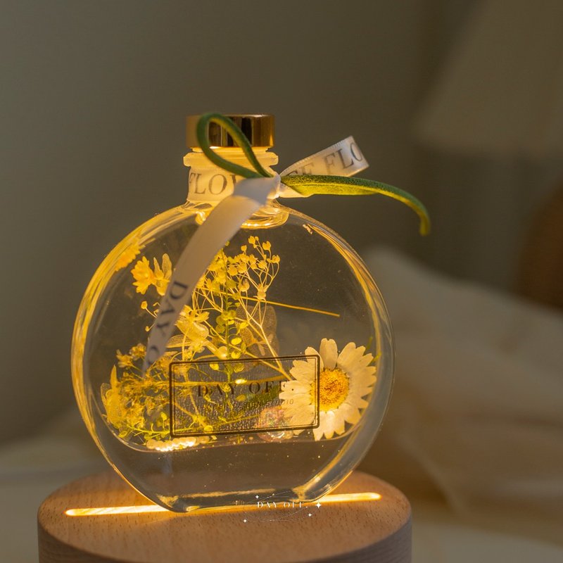 DAY OFF 愉快假期 浮游花 扩香 干燥花 永生花 小夜灯 定制化礼物 - 干燥花/捧花 - 植物．花 