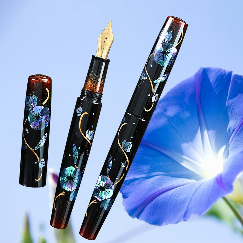 CYPRESS 【卵壳螺钿-晨曦朝颜】古典工艺 独家设计 气密套钢笔 - 钢笔 - 其他材质 多色