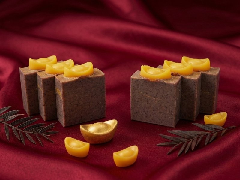 紫金富贵—紫檀沐浴皂_疗愈木质招财香气_全肤质适用 - 肥皂/手工皂 - 其他材质 紫色