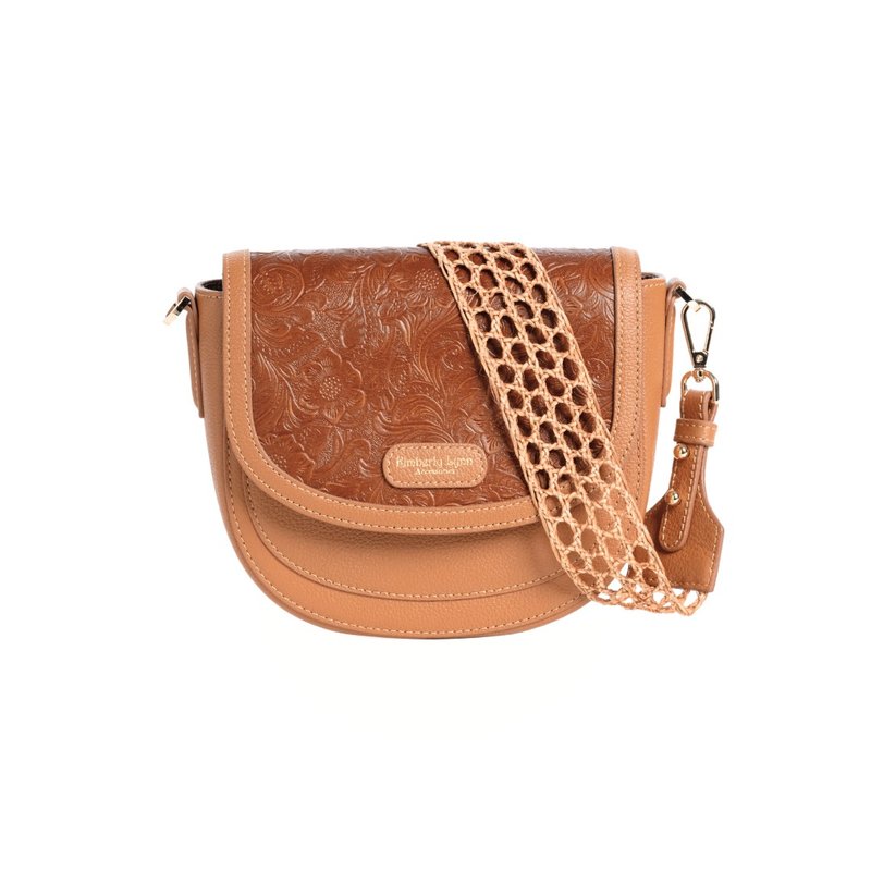 百变换盖真皮马鞍包 - 南加罂粟 - 侧背包/斜挎包 - 真皮 橘色